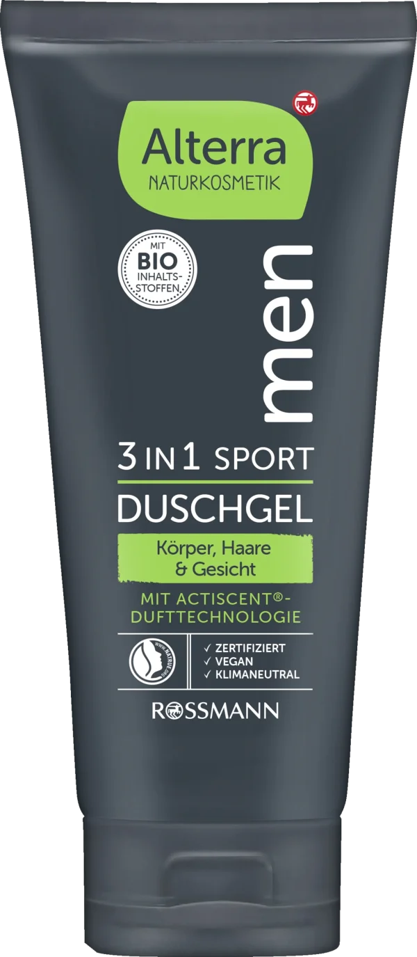 Alterra NATURKOSMETIK Men 3 In 1 Sport Duschgel 1