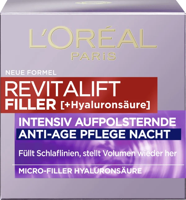 L’Oréal Paris Revitalift Filler Intensiv Aufpolsternde Anti-Age Pflege Nacht 1