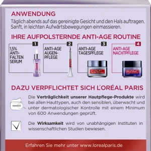 L’Oréal Paris Revitalift Filler Intensiv Aufpolsternde Anti-Age Pflege Nacht 10