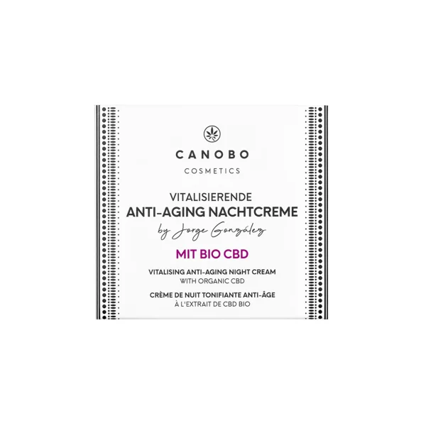 CANOBO Cosmetics By Jorge González Anti-Aging Nachtcreme Mit Bio Hanfextrakt + CBD Infuse 1