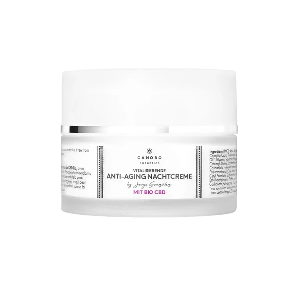 CANOBO Cosmetics By Jorge González Anti-Aging Nachtcreme Mit Bio Hanfextrakt + CBD Infuse 3