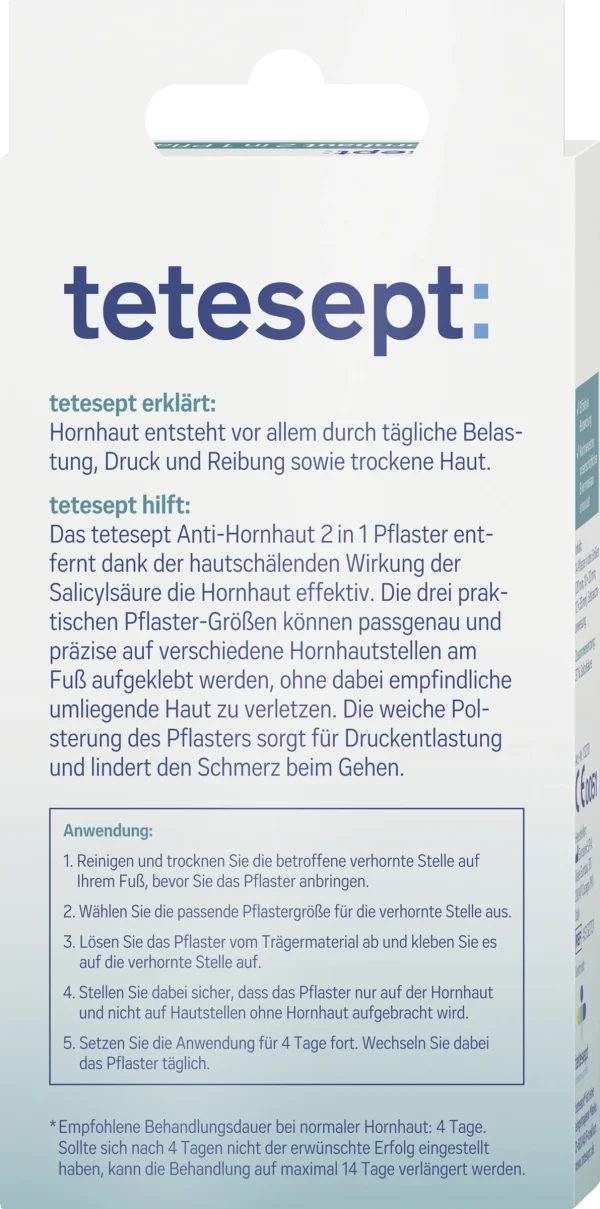 Tetesept Anti-Hornhaut 2in1 Pflaster Mit Salicylsäure 3