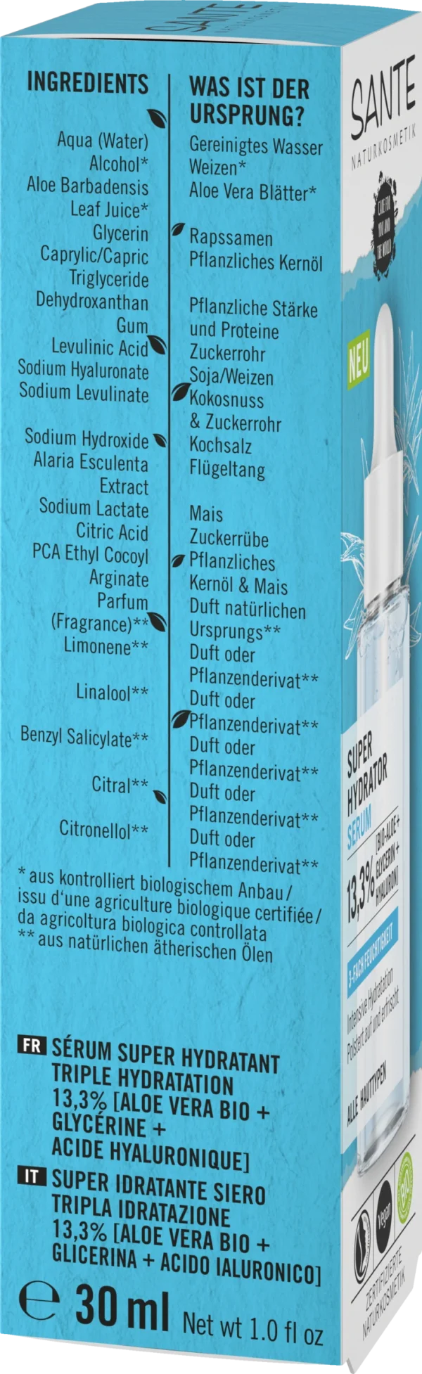 Sante Super Hydrator Serum 3-fach Feuchtigkeit 4