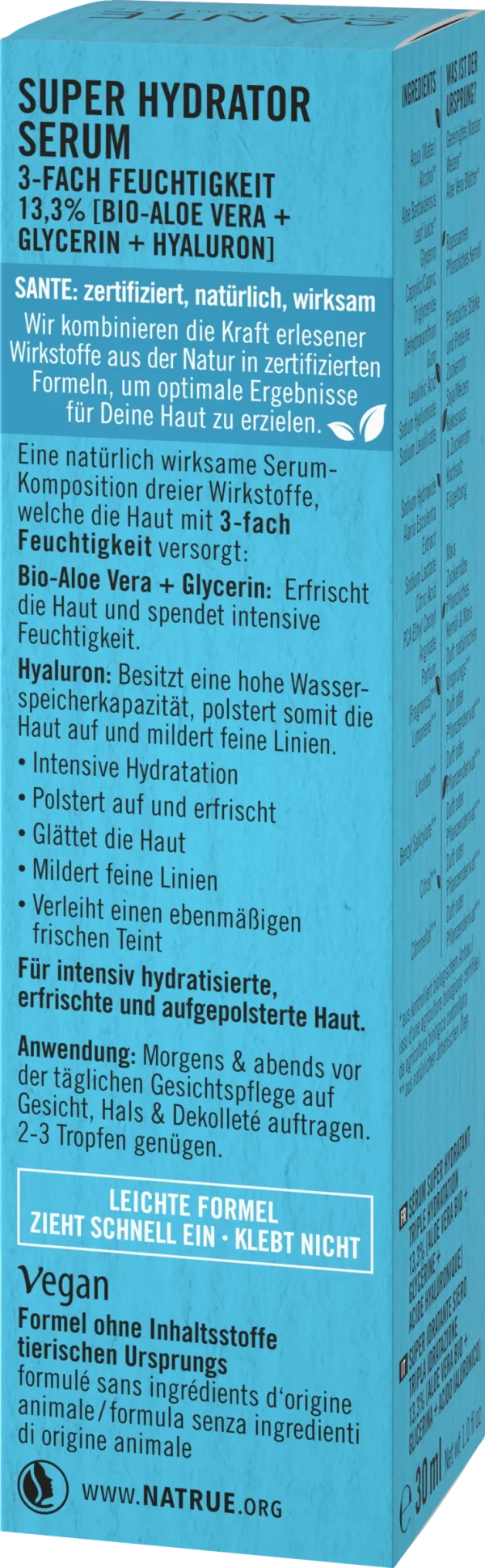 Sante Super Hydrator Serum 3-fach Feuchtigkeit 5